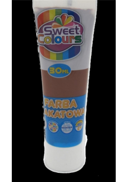 Farba plakatowa w tubie brązowa 30ml