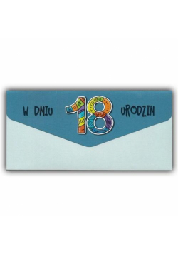 Karnet-koperta Urodziny 18