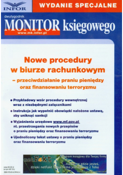 Monitor księgowego Nowe procedury w biurze rachunkowym
