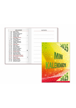 Kalendarz 2025 kieszonkowy mini MIX