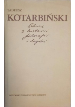 Szkice z historii filozofii i logiki