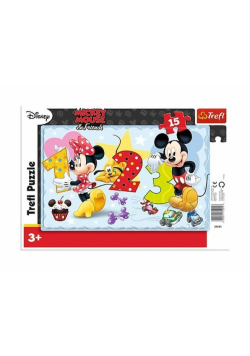 Puzzle ramkowe Myszka Miki Policzmy razem 15