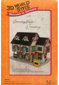 Puzzle 3D Domki świata Niemcy Grocery Shop
