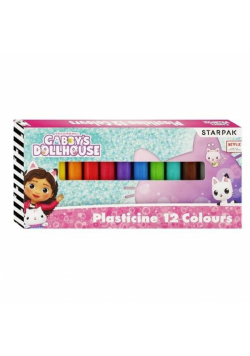 Plastelina 12 kolorów Koci Domek Gabi