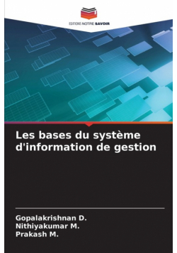 Les bases du système d'information de gestion