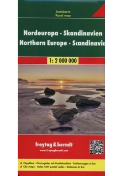 Skandynawia Europa Północna mapa 1:2 000 000