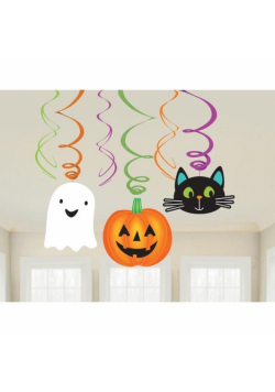 Dekoracje na spirali Halloween Friends 6szt
