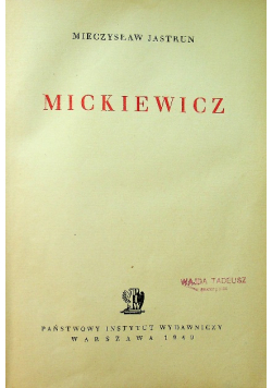 Mickiewicz 1949 r.