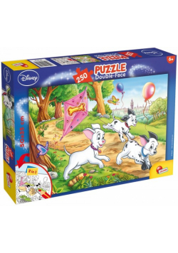 Puzzle dwustronne plus 101 Dalmatyńczyków 108