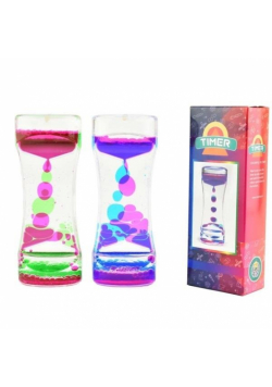 Dwukolorowy płynny timer sensoryczny - klepsydra