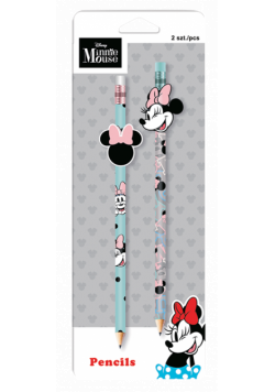 Ołówek z gumową nakładką 2 szt. Disney fashion mix