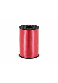 Wstążka plastikowa czerwona 5mmx225m