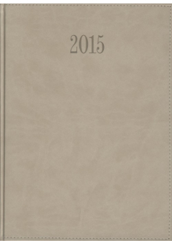 Kalendarz 2015 Książkowy Tygodniowy A4 z obszyciem TUCSON beżowy