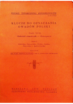 Klucze do oznaczania owadów Polskich Część XVIII Zeszyt 2