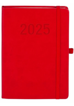 Kalendarz 2025 A5 Memofix TDW czerwony