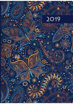 Kalendarz 2019 B7 Kolorowy motyle