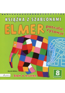 Elmer Książka z szablonami Potrafię rysować