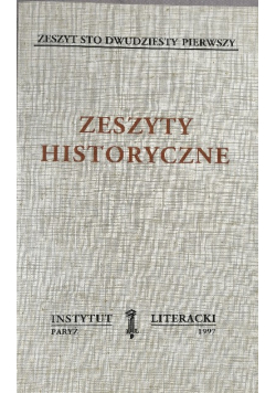 Zeszyty historyczne zeszyt 121