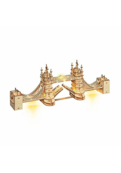 Drewniane Puzzle 3D LED Tower Bridge