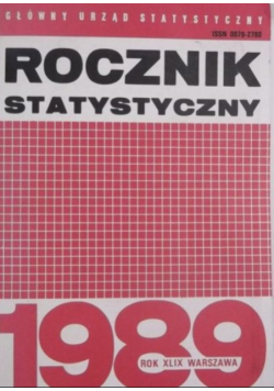 Rocznik statystyczny 1989