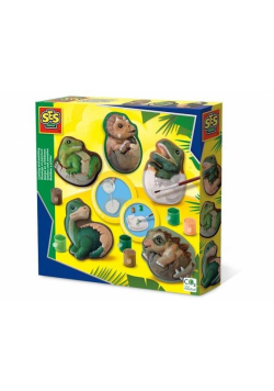 Odlewy gipsowe + farby Jaja dinozaura