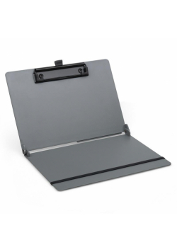 Clipboard składany A5/A4 PP z met. klipsem szary