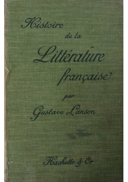 Histoire de la Litterature francaise, 1902 r.