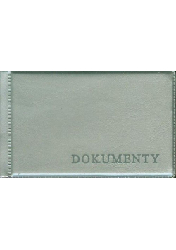 Okładka na dokumenty małe srebrna