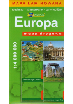 Europa mapa drogowa 1:4 000 000