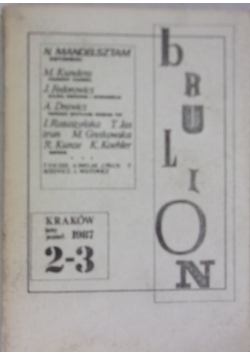 Brulion, lato jesień 1987 , 2-3