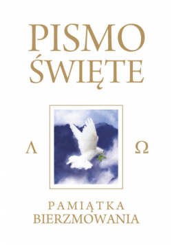 Pismo Święte Starego i Nowego Testamentu Kremowe Pamiątka Bierzmowania