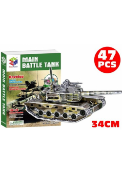 Puzzle 3D Main Battle Tank Czołg wojskowy 47 elementów