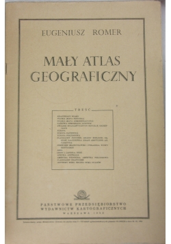 Mały atlas geograficzny