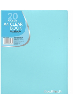 Teczka clear book A4 Coolpack Pastel 20 koszulek niebieski