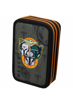 Piórnik 3-komorowy z wyposażeniem Coolpack Disney Core  Jumper 3 Mandalorian