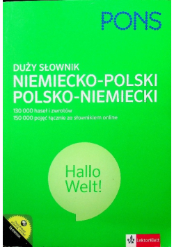 Duży słownik niemiecko polski polsko niemiecki
