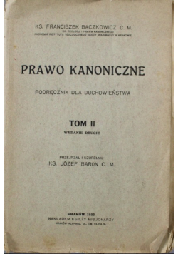 Prawo kanoniczne Tom 2 1933 r.