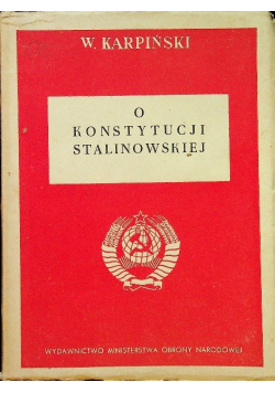 O konstytucji stalinowskiej