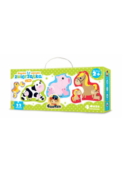 Puzzle CzuCzu Rączka układa Zwierzątka na wsi