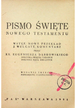 Pismo Święte Nowego Testamentu