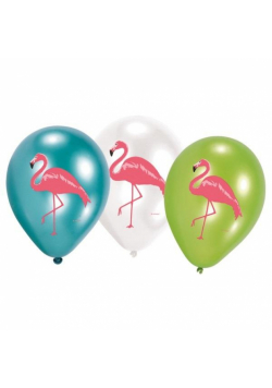Balony lateksowe Flamingi 27,5cm 6szt