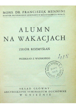 Alumn na wakacjach 1936 r.