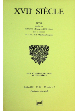Revue XVIIe siècle Nr  221