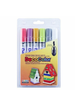 Markery do dekoracji różnych powierzchni Decocolor