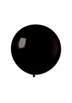Balon giant pastel kula czarna 0.80m