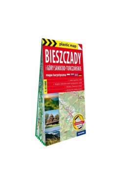 Plastic map Bieszczady i Góry Sanocko-Turczańskie