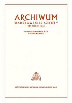 Archiwum Warszawskiej Szkoły Historii Idei