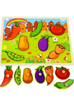 Puzzle warzywa na ogródku