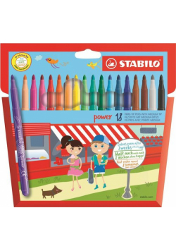 Flamastry Stabilo Power 18 sztuk