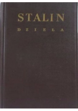 Stalin dzieła Tom I 1949 r.